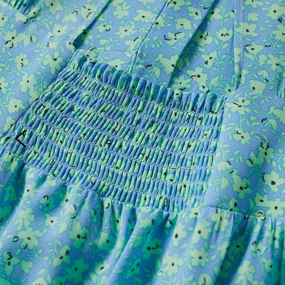 Mango Floral Midi dress Size Large - Picture 3 of 10